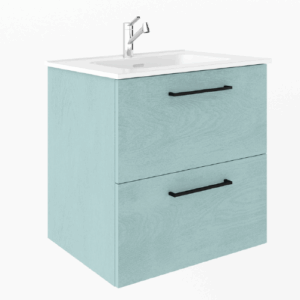 mueble de baño funcional con dos cajones y lavabo