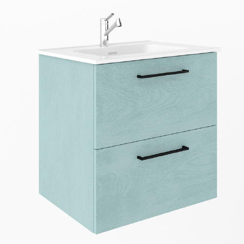 mueble de baño funcional con dos cajones y lavabo